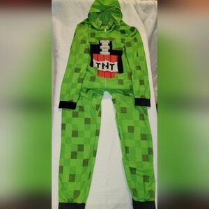Green Checkered TNT Onesie Pajamas